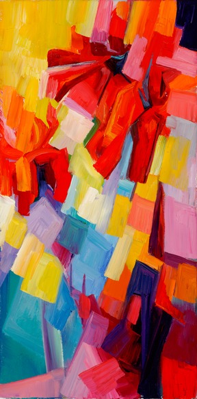 A study in unseriousness (red dahlias) 