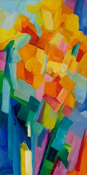 A study in happiness (orange dahlias) 