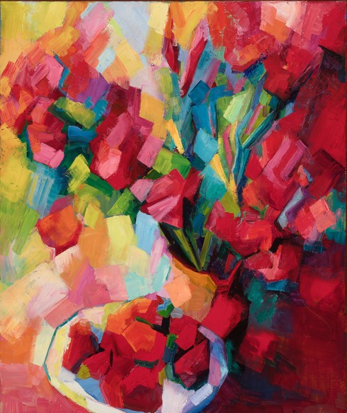 Flowers and strawberries on the floor (4) (2015-05-27)
