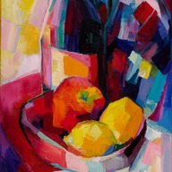 On the brink (still life with two bottles)